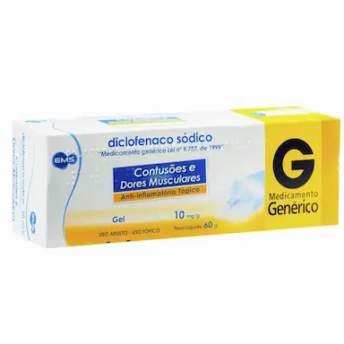 Diclofenaco Sódico 10mg/g EMS Gel com 60g