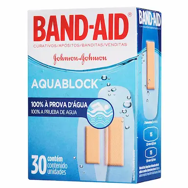 Band-Aid Curativos À Prova D'água com 30 unidades