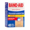 Curativo Transparente Band-Aid Respirável com 40 unidades
