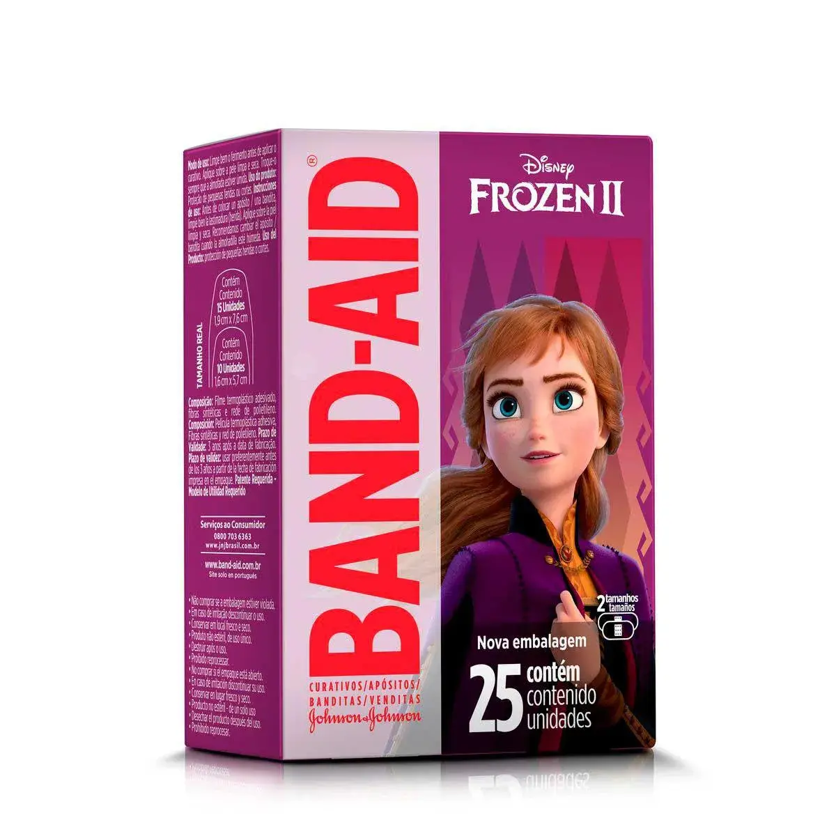 Curativo Band-Aid Infantil Frozen com 25 unidades
