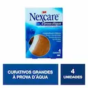Curativo Grande Nexcare 3M à Prova D'Água com 4 unidades