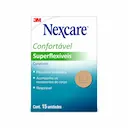 Curativo Redondo 3M Nexcare Superflexíveis com 15 unidades