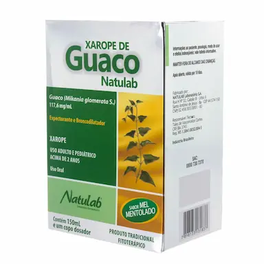 Xarope de Guaco Natulab Sabor Mel Mentolado 150ml