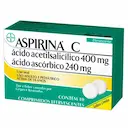 Aspirina C Ácido Acetilsalicílico 400mg + Ácido Ascórbico 240mg 10 comprimidos