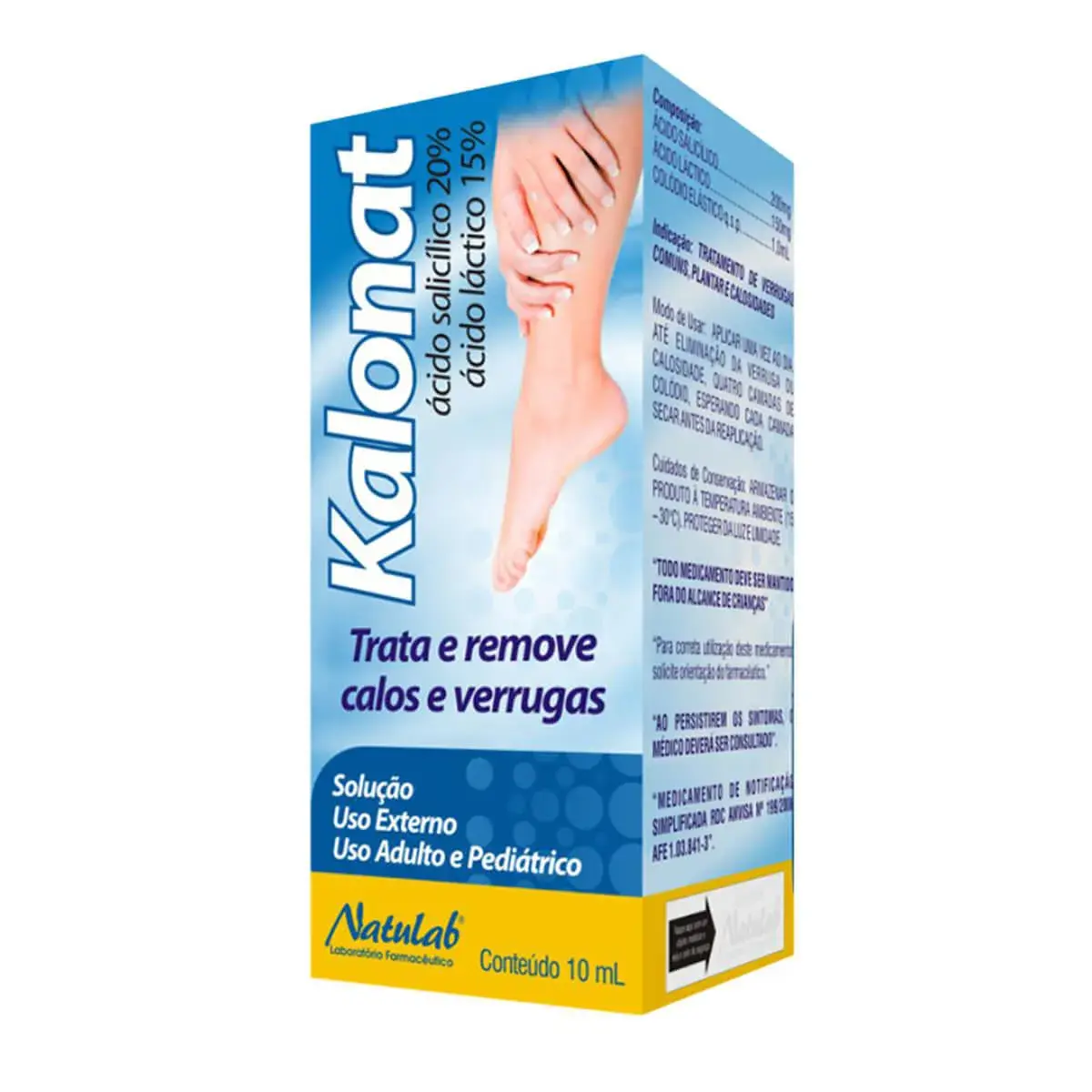 Kalonat Ácido Salicílico 20% + Ácido Láctico 15% Solução Tópica 10ml