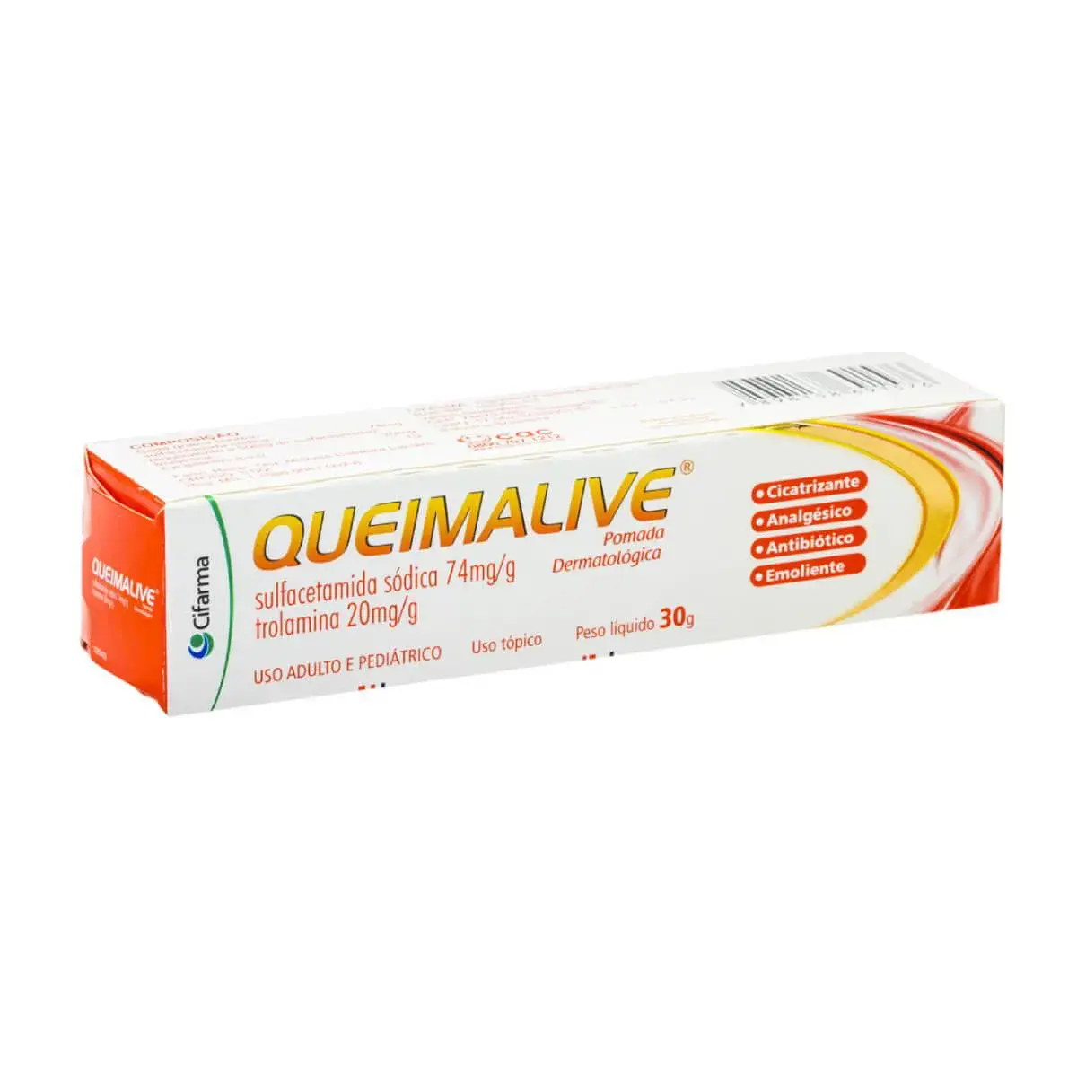 Queimalive 74mg/g + 20mg/g Pomada 30g