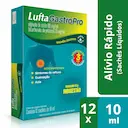 LuftaGastroPro Alginato de Sódio 100mg/ml + Bicarbonato de Potássio 20mg/ml Sabor Menta Suspensão Oral 12 Sachês com 10ml cada