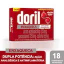 Doril Enxaqueca Ácido Acetilsalicílico 250mg + Paracetamol 250mg + Cafeína 65mg 18 comprimidos