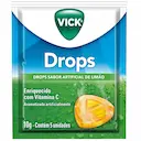Pastilha Vick Drops Sabor Limão 5 unidades