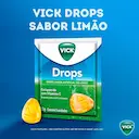 Pastilha Vick Drops Sabor Limão 5 unidades