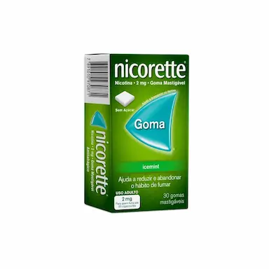 Nicorette Icemint 2mg Goma Mastigável para Parar de Fumar 30 unidades