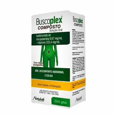 Buscoplex Composto Butilbrometo de Escopolamina 6,67mg/ml + Dipirona Monoidratada 333,4 mg/ml Solução Oral 20ml