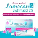 Lomecan Clotrimazol 2% Creme Vaginal 20g + 3 aplicadores