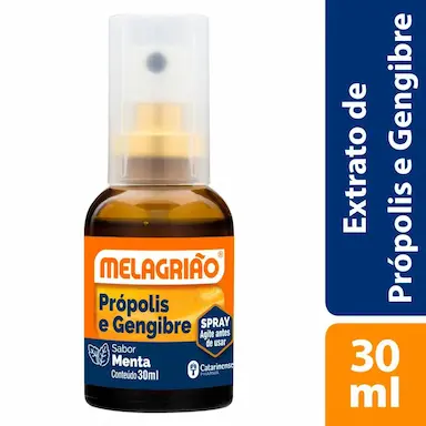 Spray para Garganta Própolis e Gengibre Melagrião Sabor Menta 30ml