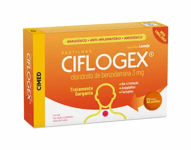 Ciflogex 3mg Sabor Laranja 12 pastilhas