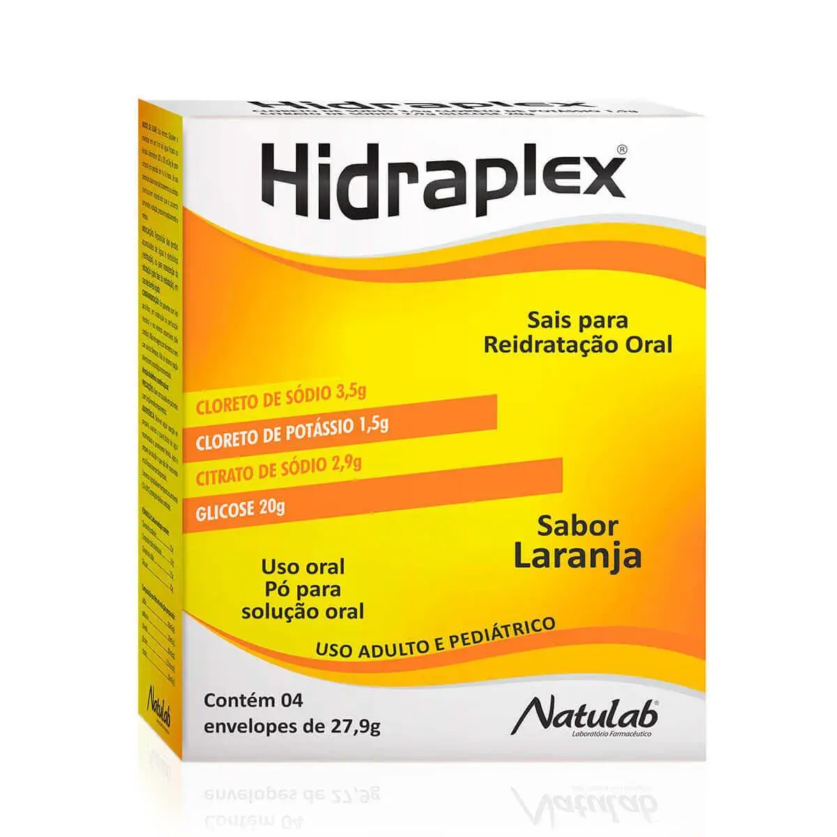 Hidraflex Sabor Laranja Pó para Solução Oral 4 envelopes de 27,9g cada