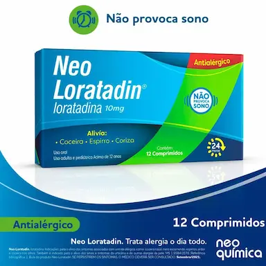 Neo Loratadin Loratadina 10mg 12 comprimidos