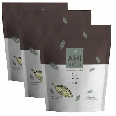 SENE CHá FOLHAS 100% NATURAL AH! NATU 3 UND  30 G CADA é BOM