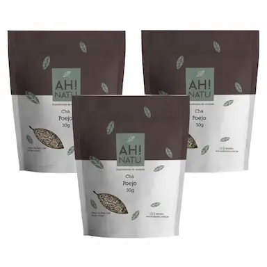 KIT 3 POEJO ERVA DAS FOLHAS AH! NATU 3 UNID COM 30 GRAMAS CADA