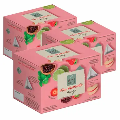 CHá MEU MOMENTO MEIGO HIBISCO MORANGO AH! NATU KIT 30 SACHêS