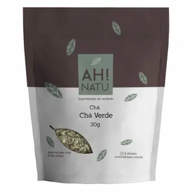 CHá VERDE PURA CAMELLIA SINENSIS FOLHAS SECAS 30G AH! NATU