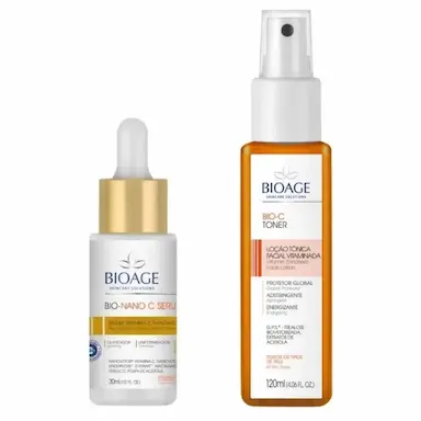 SERUM VITAMINA C BIO-NANO C + LOçãO TôNICA BIO-C - BIOAGE