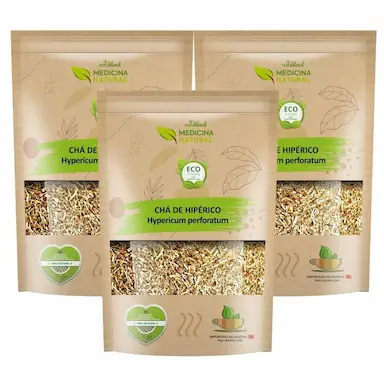 KIT HIPéRICO IMPORTADO ERVA SãO JOãO HYPERICUM PERFORAT 300G