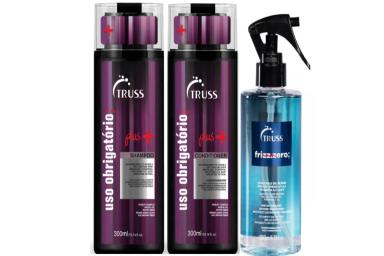 TRUSS USO OBRIGATóRIO PLUS+ SH E COND 300ML + LEAVE-IN FRIZZ ZERO