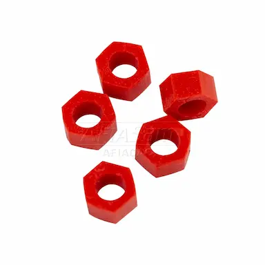 MARCADOR / CODIFICADOR DE INSTRUMENTOS SEXTAVADO SILICONE FAVA VERMELHO 10 UN.