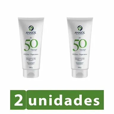 KIT 2 PROTETOR SOLAR ANASOL FPS 50 200G