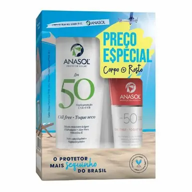 KIT PROTETOR SOLAR ANASOL FPS 50 200G + ANASOL FPS 50 60G