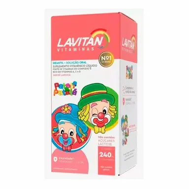 LAVITAN INFANTIL LARANJA SOLUçãO 240ML