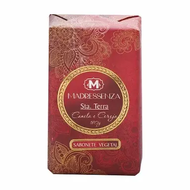 SABONETE VEGETAL EM BARRA CANELA E CEREJA MADRESSENZA 180G