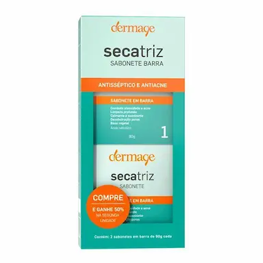 KIT SABONETE EM BARRA SECATRIZ DUPLO DERMAGE