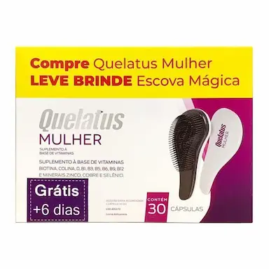 QUELATUS MULHER MOMENTA 30 CáPSULAS