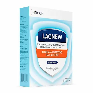 SUPLEMENTO ALIMENTAR LACNEW 10.000 FCC ALU HEBRON 30 CáPSULAS