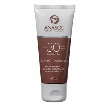 PROTETOR SOLAR ANASOL FACIAL FPS 30 BASE ESCURA 60G