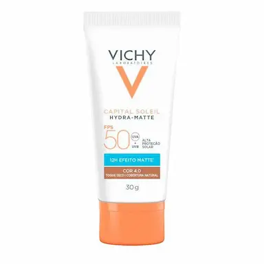 PROTETOR SOLAR CAPITAL SOLEIL HYDRA-MATTE FPS 50 COR 4.0 VICHY 30G