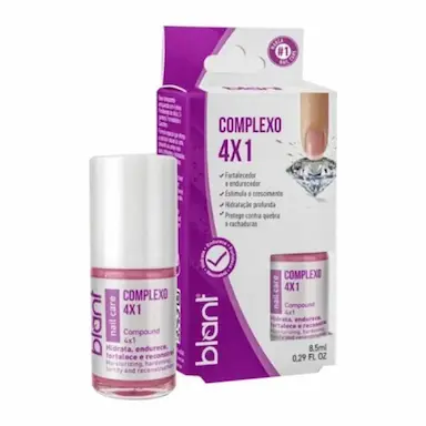 BASE FORTALECEDORA DE UNHAS COMPLEXO 4X1 BLANT 8,5ML