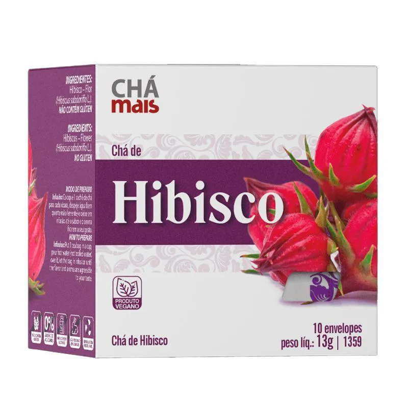 CHá HIBISCO CHá MAIS 10 SACHêS