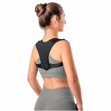 CORRETOR POSTURAL PRETO ANATOMICO LEAN GG HIDROLIGHT