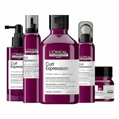 KIT L'OREáL PROFESSIONNEL SERIE EXPERT CURL EXPRESSION COM MáSCARA RICH E MOUSSE 250ML E 3 PRODUTOS