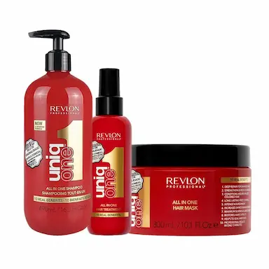 KIT CAPILAR REVLON PROFESSIONAL UNIQ ONE ALL IN ONE - SH E MáSC E LEAVE-IN ALL IN ONE HAIR TRATAMENT 150 ML