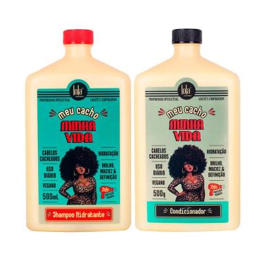 KIT LOLA COSMETICS HIDRATAçãO MEU CACHO MINHA VIDA - SHAMPOO E CONDICIONADOR
