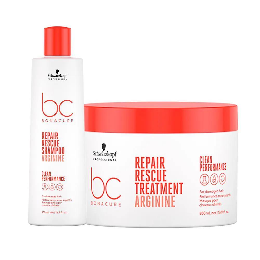 KIT CAPILAR SCHWARZKOPF PROFESSIONAL BC BONACURE REPAIR RESCUE - SHAMPOO E MáSCARA DE RECONSTRUçãO