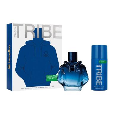 KIT BENETTON TRIBE EDT PERFUME MASCULINO 90ML E DESODORANTE 150ML