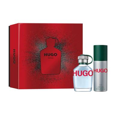 KIT HUGO BOSS HUGO MAN EDT PERFUME MASCULINO 75ML E DESODORANTE 150ML