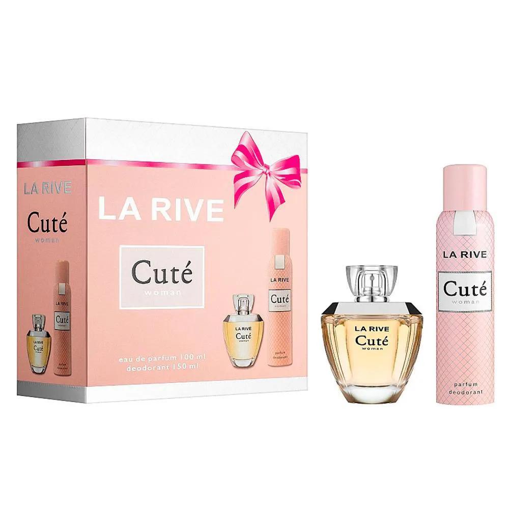 KIT LA RIVE CUTé EDT PERFUME FEMININO 100 ML E DESODORANTE 150ML