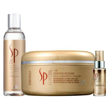 KIT SP SYSTEM PROFESSIONAL LUXE OIL KERATIN - SHAMPOO E ÓLEO E MáSCARA
