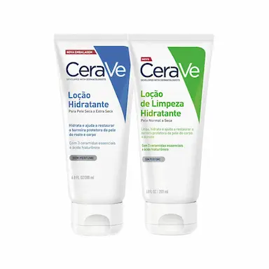 KIT CERAVE -  LOçãO HIDRATANTE E LOçãO DE LIMPEZA